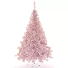 Árbol De Navidad Premiun Aylen Rosa-plata 1,80 Mts. - Sheshu Color Rosa