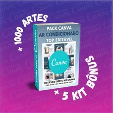 Pack Canva - Ar Condicionado Top + Bônus + 1000 Artes