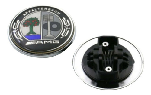 Emblema Cofre Mercedes Benz 57mm Amg Negro Foto 2