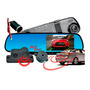 Espejo Retrovisor Dvr Toyota 2 Camaras Sensores Reversa Beep