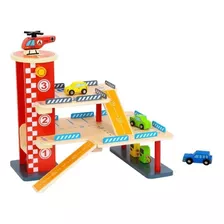 Estacionamento Brinquedo Infantil De Madeira Tooky Toy