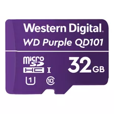 Cartão Memória Micro Sd 32gb 100mb/s Intelbras Wd Purple C10