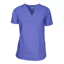 Camisa Scrub Em Brim 100% Algodão Pijama Cirúrgico Feminino