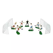 Set Figuras De Fútbol Jugadores Para Torta Cotillón Decorac