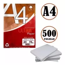 Papel Sulfite Branco A4 Eco 75 Gramas Pacote 500 Folhas