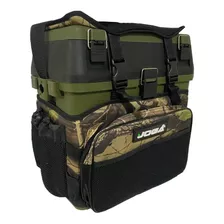 Caixa De Pesca Maleta Mochila Fishing Box Jogá Camuflada