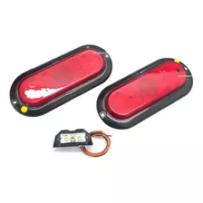 Par De Lanterna Led Carretinha Reboque Jet Ski Carreta Barco