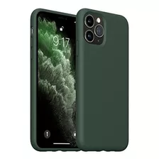 Funda Para iPhone 11 Pro Silicona/microfibra Verde Pino