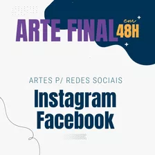 Criar Arte Final P/ Redes Sociais