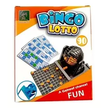 Bingo Juego De Mesa Lotto Balotera 90 Números 12 Cartones 