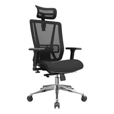 Silla De Oficina Giratoria Bonno Presidente Nefi Color Negro