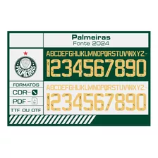 Fonte Vetor Camisa Do Palmeiras 2024 2025 Vetorizada