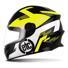 Capacete Moto Fechado Infantil Etceter Kids Tamanho 54