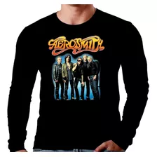 Camiseta Manga Longa Aerosmith Ref=465