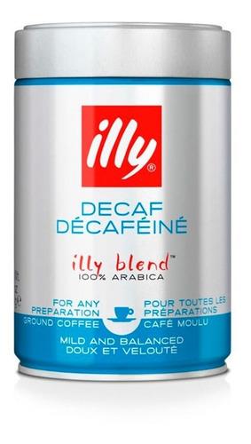 Café Illy - Descafeinado - Molido 250 Grs