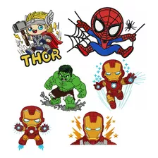 Matriz De Bordado - Thor, Homem Aranha, Hulk, Homem De Ferro