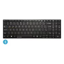 Teclado Multimídia Bluetooth Sem Fio Tc220 Multilaser Cor De Teclado Preto Idioma Português Brasil