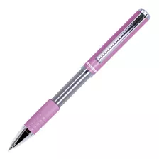 Bolígrafo Deslizable Pluma Slide Pen Punto Mediano Zebra. Color Del Exterior Rosa Color De La Tinta Negro