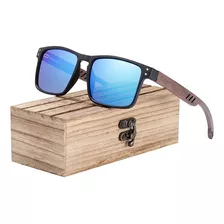 Óculos De Sol Barcur Polarizado Uv400 Brown Wood