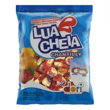 Bala Recheio Pêssego E Morango Dori Lua Cheia Chantilly Pacote 600g