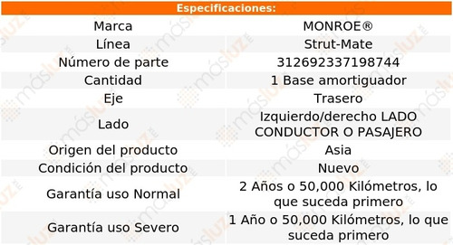 (1) Base Amortiguador Strut-mate Izq/der Tra Lemans 88/93 Foto 3