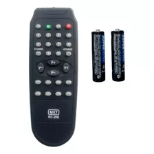 Controle Remoto Tv Tubo C01228 Rc-206 Compatível Com Pilhas
