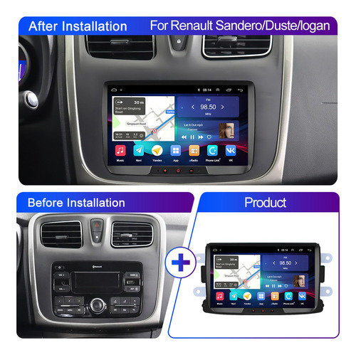 Radio De Coche Estreo Android Para Renault Sandero Duster D Foto 2