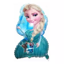 6 Balões Metalizados Elsa Frozen 60cm Grande Festas