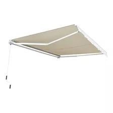 T1092 Toldo Retractil 3.0 M Ancho X 2.5 M Largo Color Crudo