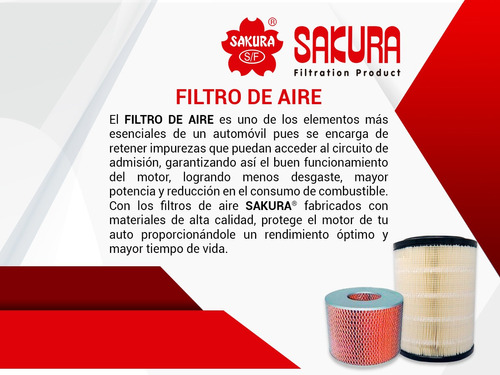 Caja De 20 Filtros De Aire Sakura Camry L4 2.5l Toyota 10/17 Foto 4