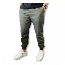 Calça Jeans Masculina Preta Skinny Sarja Slim Punho Elastico