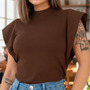 Blusa Feminina Social Manga Morcego Muscle Tee Luxo