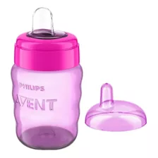 Copo De Transição Avent Bico Silicone 260ml Menina Easy Sip