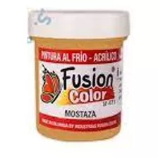 Pintura Al Frio Fusion Color X60 Ml Mostaza