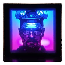 Breaking Bad Heisenberg Lámpara 3d Diorama Led Usb