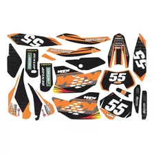 Kit Adesivo Moto Trilha Ktm Sx 125 525 2007 0,60mm 3m Mt006