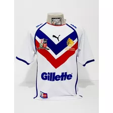 Camisa Grã-bretanha Rugby Tecido Elástico Branca
