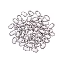 50pcs Acero Inoxidable Oval Abierto Saltar Anillos Para Ra C