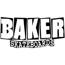 Baker Skateboards Vinilo Blanco Pegatina 8 '' Ancho Por 3.5'