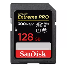 Cartão Sdxc 128gb Sandisk Extreme Pro 300mb/s 8k Uhs-ii / V9