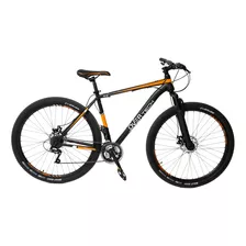 Bicicleta Mtb Overtech R29 Q5 Sport Negro/naranja/blanco M