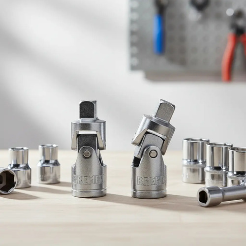 Kit Bremen: Movimiento Universal Llave Tubo Encastre 1/4 + Encastre 1/2 Gris + Encastre 3/8