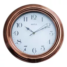 Relógio De Parede Redondo Cobre 30 Cm - Hoyle