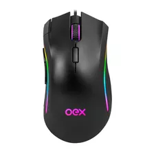 Mouse Oex Gaming Graphic Ms313 10.000dpi Preto Rgb + Nfe
