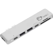 Siig Dual Usb Type-c Hub With Hdmi, Card Reader, And Power D
