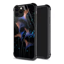 Funda Zhegailian Para iPhone 12/12 Pro Blue Flowers