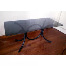 Mesa De Comedor De Vidrio Templado De 1.80 X 0.80 Mts. Mdp