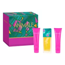 Estuche Animale 3 Piezas Dama Perfume,shower Gel ,crema ,