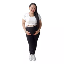 Pantalón Materno, Tipo Leggins Para Embarazo. Maternidad X 3