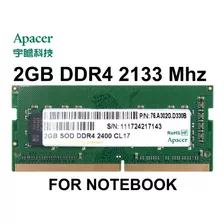 Memoria Ram Sodimm Apacer 2gb Ddr4 2400 Mhz